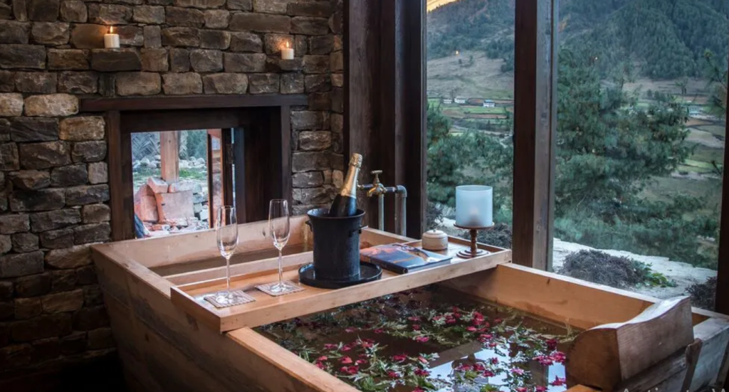 hot stone bath bhutan