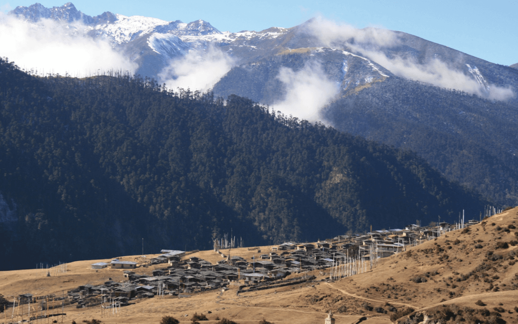 sakteng valley view