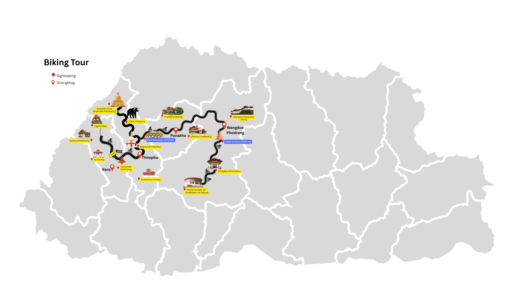 Biking Tour Map