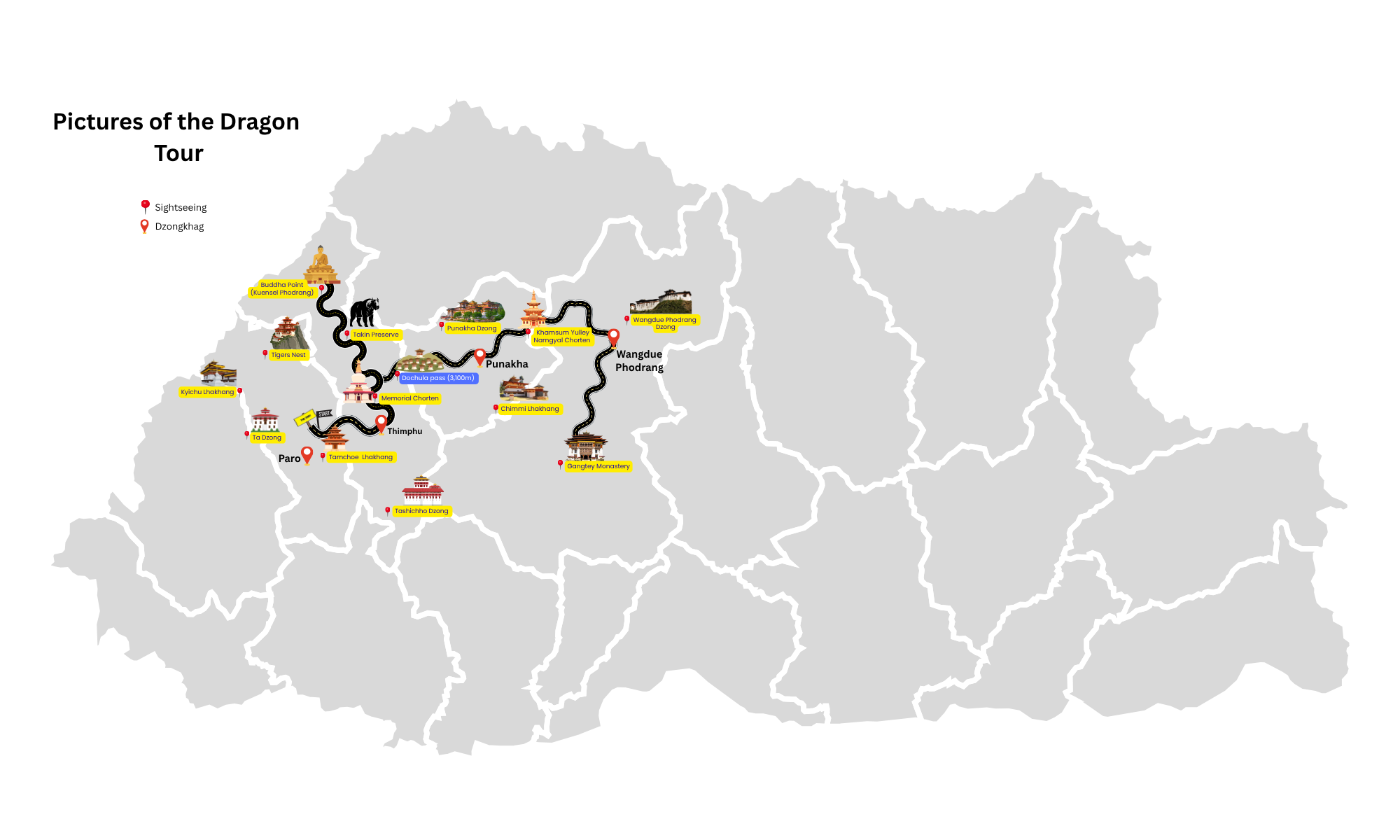 Dragon Tour Map