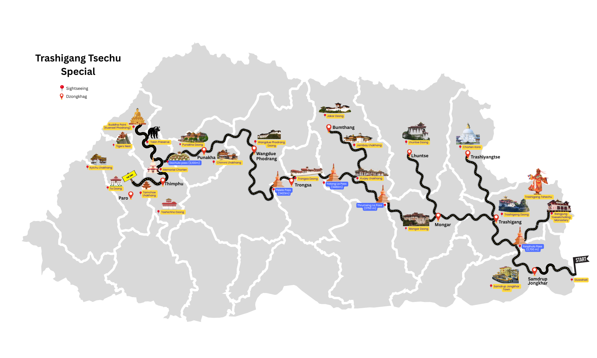 Trashigang Tsechu Map