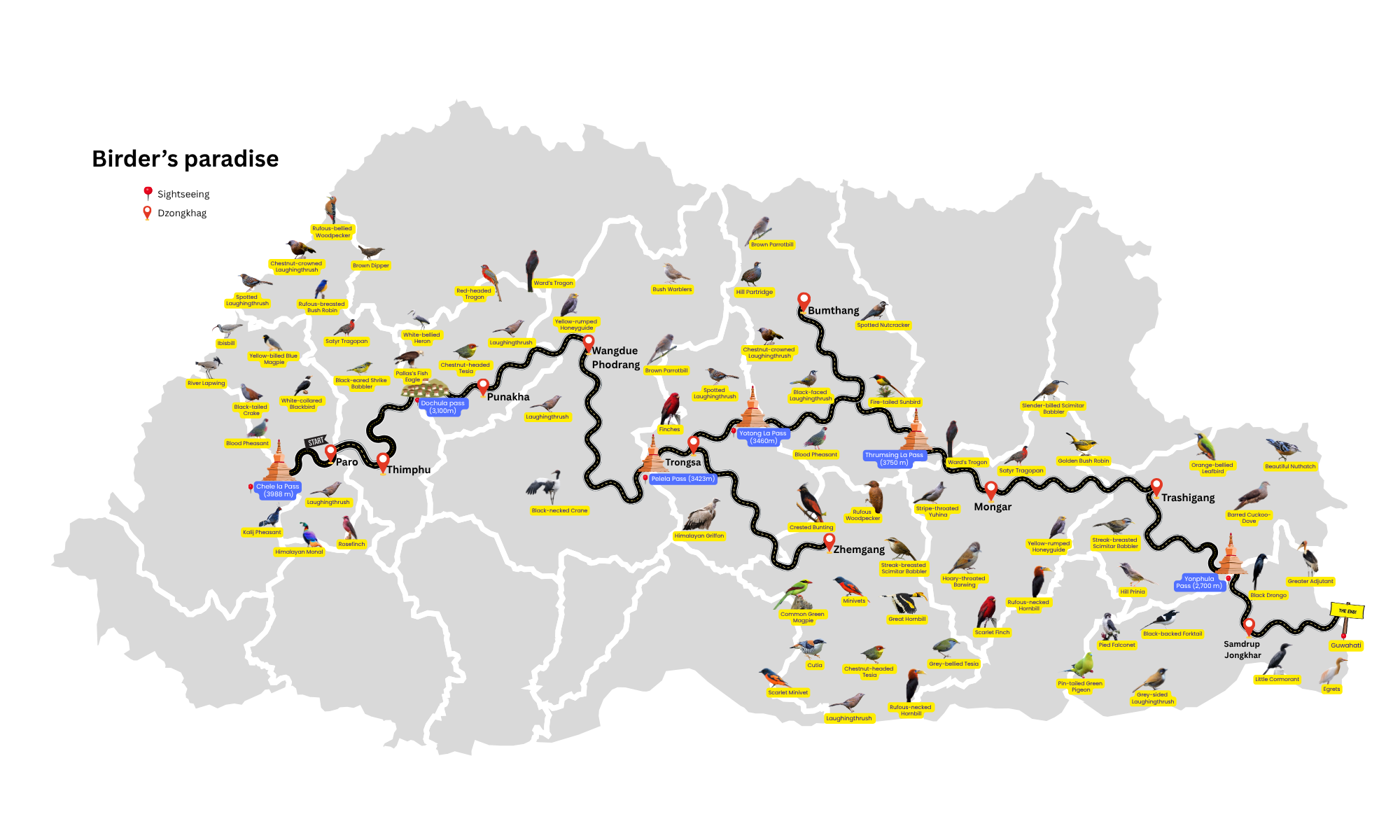 Birders Paradise Map