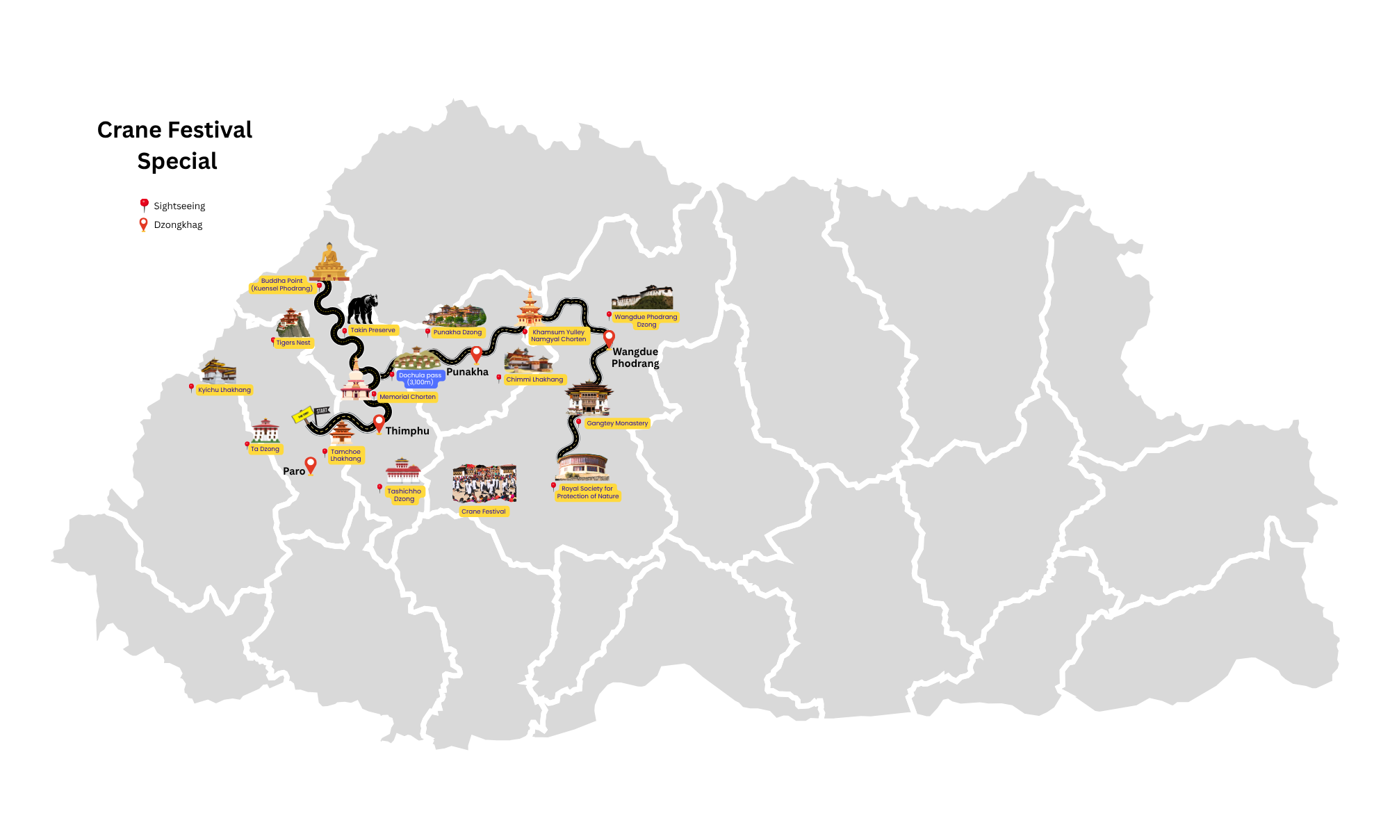 Crane Festival Map