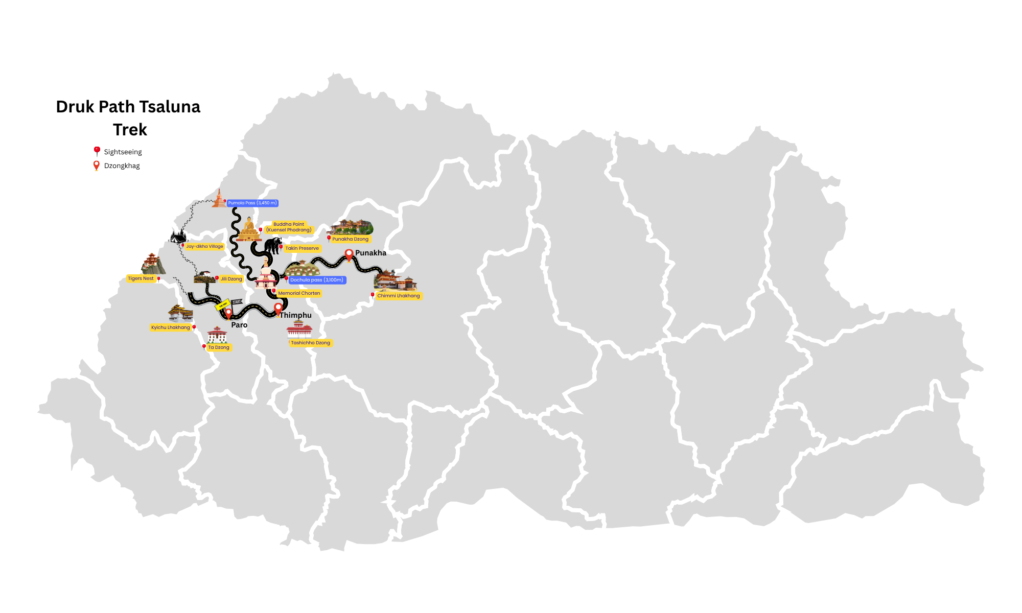 Tsaluna Trek Map